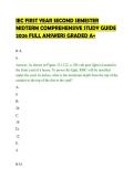 IEC FIRST YEAR SECOND SEMESTER&NewLine;MIDTERM COMPREHENSIVE STUDY GUIDE&NewLine;2026 FULL ANSWERS GRADED A&plus;