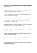 HPE &ndash; Exam 2&comma; Health Promotion and Education Course&comma; Study Guide and Core Concepts Review