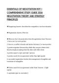 ESSENTIALS OF NEGOTIATION ROY J&NewLine;COMPREHENSIVE STUDY GUIDE 2026&NewLine;NEGOTIATION THEORY AND STRATEGY&NewLine;PRINCIPLES&NewLine;