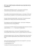 HPE &ndash; Exam 2&comma; Health Promotion and Education Course&comma; Study Guide and Core Concepts Review