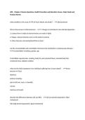 HPE &ndash; Chapter 4 Review Questions&comma; Health Promotion and Education Course&comma; Study Guide and Practice Review