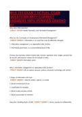 MHA 705 EXAM 2 ACTUAL EXAM&NewLine;QUESTIONS WITH CORRECT&NewLine;ANSWERS 100&percnt; VERIFIED GRADED&NewLine;A&plus;