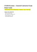 CSLB B License &ndash; General Contractor Exam &sol;Study Guide  