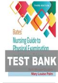 TEST BANK FOR Bates' Nursing Guide to Physical Examination and History Taking&comma; Third&comma; North American Edition by Beth Hogan-Quigley&comma; ISBN&colon; ISBN&colon;978-1975161095&comma; COMPLETE GUIDE ALL CHAPTERS COVERED 100&percnt; VERIFIED A&plus; GRADE ASSURED&excl;&excl;&excl;&excl;&excl;NEW LATEST UPDATE&excl;