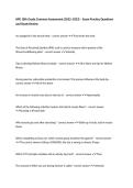 HPE 10th Grade Common Assessment &lpar;2022&ndash;2023&rpar; &ndash; Exam Practice Questions and Study Review