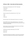HPE Exam 1 &lpar;ORU&rpar; &ndash; Study Guide and Practice Questions
