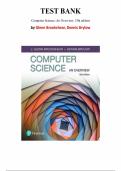 Computer Science&colon; An Overview&comma; 13th edition &mdash; Glenn Brookshear & Dennis Brylow &mdash; Complete Test Bank &lpar;Ch&period; 1-12&rpar;