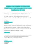 WGU D236 PATHOPHYSIOLOGY FINAL EXAM LATEST 2026&sol;2027 &vert; Grade A Prep &vert; Complete Q&A &vert; Verified Answers &vert; Pass Guaranteed - A&plus; Graded&NewLine;&NewLine;