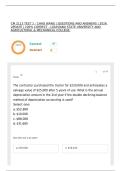 CM 2113 TEST 1 - CHAO WANG &vert; QUESTIONS AND ANSWERS &vert; 2026 UPDATE &vert; 100&percnt; CORRECT - LOUISIANA STATE UNIVERSITY AND AGRICULTURAL & MECHANICAL COLLEGE&period;