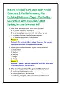 Indiana Pesticide Core Exam With Actual&NewLine;Questions & Verified Answers&comma; Plus&NewLine;Explained Rationales&sol;Expert Verified For&NewLine;Guaranteed 100&percnt; Pass 2026&sol;Latest&NewLine;Update&sol;Instant Download Pdf