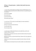 CPH Exam &ndash; All Sample Questions &ndash; Certified in Public Health Practice Exam Study Guide