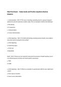 H&H Final Exam &ndash; Study Guide and Practice Questions Review Material