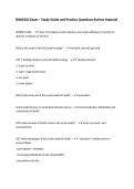 BNHE502 Exam &ndash; Study Guide and Practice Questions Review Material