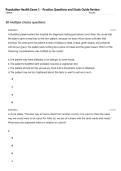 Population Health Exam 1 &ndash; Practice Questions and Study Guide Review