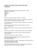 OCEAN 100 EXAM 2 SDSU QUESTIONS AND ANSWERS