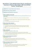 NSG430&sol; NSG 430 Exam 1 &lpar;Latest 2026&sol;2027 Update&rpar; &vert; Complete Exam Questions with Verified Answers and Detailed Rationales &vert; Endocrine Disorders&comma; SIADH&comma; DI&comma; Respiratory Failure&comma; ARDS&comma; Mechanical Ventilation&comma; ABG Interpretation&comma; Hemodynamic Monitoring&comma; Palli