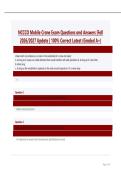 NCCCO Mobile Crane Exam Test Bank Questions and Answers Study Guide 2026 2027 Update