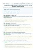 NSG430&sol; NSG 430 Exam 1 &lpar;Latest 2026&sol;2027 Update&rpar; &vert; Complete Exam Questions with Verified Answers and Detailed Rationales &vert; Palliative Care&comma; End of Life&comma; Endocrine Disorders&comma; Diabetes Insipidus&comma; SIADH&comma; DKA&comma; HHS&comma; Thyroid Disorders&comma; Addisonian Crisis