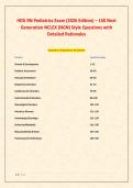 HESI RN Pediatrics Exam &lpar;2026 Edition&rpar; &ndash; 150 Next Generation NCLEX &lpar;NGN&rpar; Style Questions with Detailed Rationales