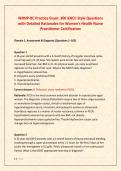WHNP-BC Practice Exam&colon; 300 ANCC-Style Questions with Detailed Rationales for Women's Health Nurse Practitioner Certification 