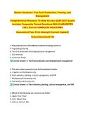 Master Gardener&colon; Tree Fruit Production&comma; Pruning&comma; and &NewLine;Management &NewLine;Comprehensive Resource To Help You Ace 2026-2027 Exams &NewLine;Includes Frequently Tested Questions With ELABORATED &NewLine;100&percnt; Correct COMPLETE SOLUTIONS &NewLine;Guaranteed Pass First Attempt&excl;&excl; Current U