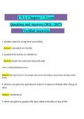 CNA Chapter 1 Study Guide 2026&sol;2027 &vert; Nursing Assistant Practice Review & Key Concepts