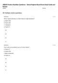 NBDHE Practice Nutrition Questions &ndash; Dental Hygiene Board Exam Study Guide and Review 