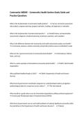 Community NBDHE &ndash; Community Health Section Study Guide and Practice Questions