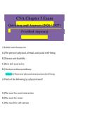 CNA Chapter 3 Study Guide 2026&sol;2027 &vert; Nursing Assistant Review Questions & Key Concepts