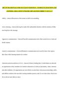 D072 FUNDAMENTALS FOR SUCCESS IN BUSINESS &vert;  COMPLETE QUESTIONS AND ANSWERS &vert; 2026 LATEST UPDATED&vert; 100&percnt; RATED CORRECT &vert; GET A&plus;&excl;&excl;