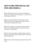 ASCP CG FINAL PAPER 2026 FULL Q&A&NewLine;STUDY GUIDE GRADED A&plus;