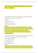 NUR 2755 Exam 2 Updated&colon; Multidimensional Care IV &sol; &NewLine;MDC 4 - Rasmussen
