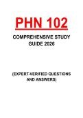 PHN 102 &vert; COMPREHENSIVE STUDY GUIDE &vert; PUBLIC HEALTH NURSING KEY CONCEPTS & REVIEW &vert; 2026