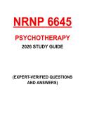 NRNP 6645 PSYCHOTHERAPY &vert; MIDTERM STUDY GUIDE &vert; WALDEN UNIVERSITY REVIEW &vert; 2026