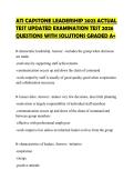 ATI CAPSTONE LEADERSHIP 2023 ACTUAL&NewLine;TEST UPDATED EXAMINATION TEST 2026&NewLine;QUESTIONS WITH SOLUTIONS GRADED A&plus;