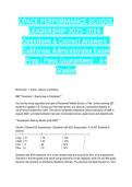 CPACE PERFORMANCE SCHOOL LEADERSHIP 2025-2026 &vert; Questions & Correct Answers &vert; California Administrator Exam Prep &vert; Pass Guaranteed - A&plus; Graded