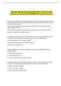 ENGINE REPAIR MICHIGAN MECHANIC STUDY GUIDE &NewLine;Questions with Verified ANSWERS &lpar;Guaranteed Success&rpar; 