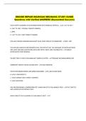 ENGINE REPAIR MICHIGAN MECHANIC STUDY GUIDE &NewLine;Questions with Verified ANSWERS &lpar;Guaranteed Success&rpar;