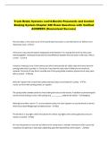 Truck Brake Systems cont'd-Bendix Pneumatic and Control &NewLine;Braking System Chapter &num;28 Exam Questions with Verified &NewLine;ANSWERS &lpar;Guaranteed Success&rpar; 