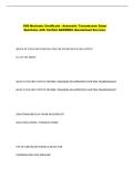 SOS Mechanic Certificate - Automatic Transmission Exam &NewLine;Questions with Verified ANSWERS &lpar;Guaranteed Success&rpar;