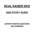 EKG EXAM &vert; STUDY GUIDE &vert; CARDIAC RHYTHM INTERPRETATION & KEY CONCEPTS REVIEW &vert; 2026