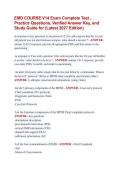 EMD COURSE V14 Exam Complete Test &comma; &NewLine;Practice Questions&comma; Verified Answer Key&comma; and &NewLine;Study Guide for &lpar;Latest 2027 Edition&rpar;