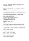 PGY 451 - EXAM 2 &lpar;DR&period; BAIZER&rpar; QUESTIONS AND VERIFIED ANSWERS