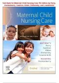 Test Bank for Maternal Child Nursing Care 7th Edition by Perry&comma; Hockenberry&comma; Cashion&comma; Alden&comma; Olshansky&comma; and Lowdermild