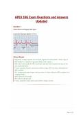 APEX EKG Exam Questions and Answers Updated