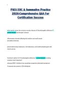 PAEA EOC & Summative Practice&NewLine;2026-Comprehensive Q&A For&NewLine;Certification Success 