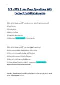 CCI - RVS Exam Prep Questions With&NewLine;Correct Detailed Answers
