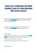 Smart Serve Certification Fall 2022&vert;&NewLine;Complete Exam Set- Actual Questions&NewLine;With Correct Answers