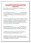 CGSC C500 STUDY SET QUESTIONS AND VERIFIED &NewLine;ANSWERS MOST TESTED QUESTIONS&sol;STUDY GUIDE &NewLine;CORRECT 100&percnt; 
