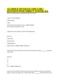 ALCOHOLIC BEVERAGE CODE &lpar;TABC&rpar; &NewLine;QUESTIONS WITH CORRECT ANSWERS 2026